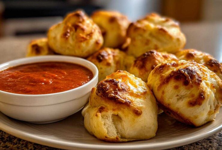 Garlic Knots with Marinara Dipping Sauce