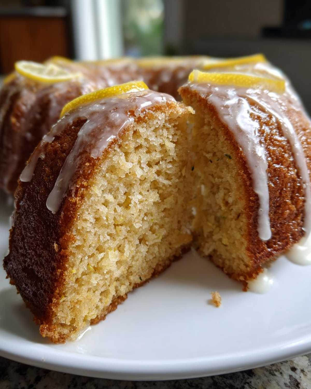 Glazed Lemon Zucchini Cake - detail 1