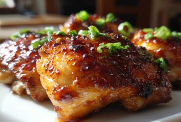 Honey Garlic Chicken Thighs (Oven-Baked)