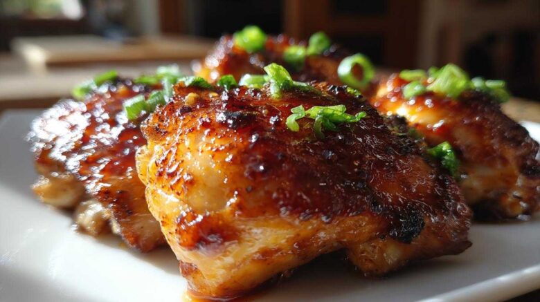 Honey Garlic Chicken Thighs (Oven-Baked)