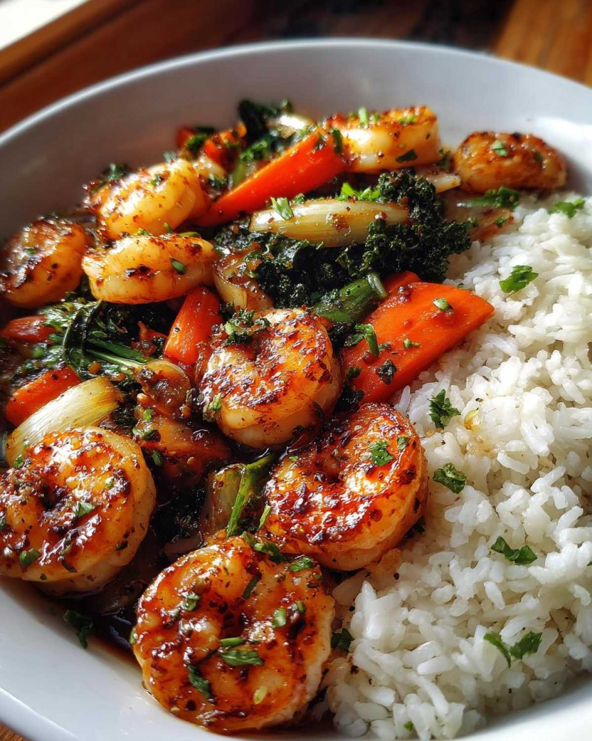 Honey Garlic Shrimp Stir-Fry - detail 1