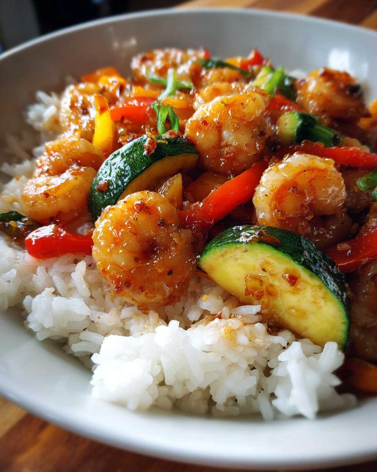 Honey Garlic Shrimp Stir-Fry - detail 2