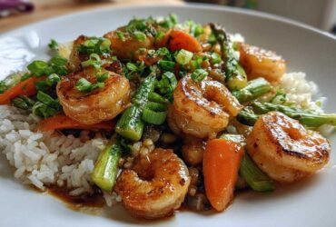 Honey Garlic Shrimp Stir-Fry