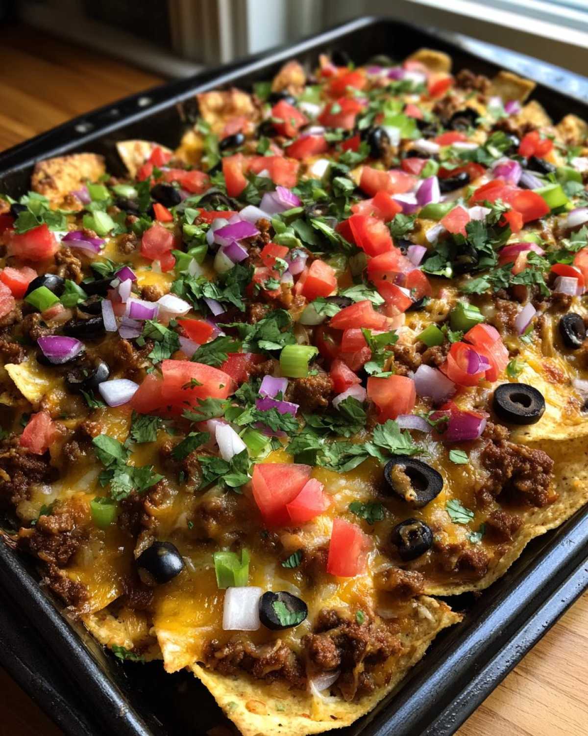 Loaded Sheet Pan Nachos - detail 3