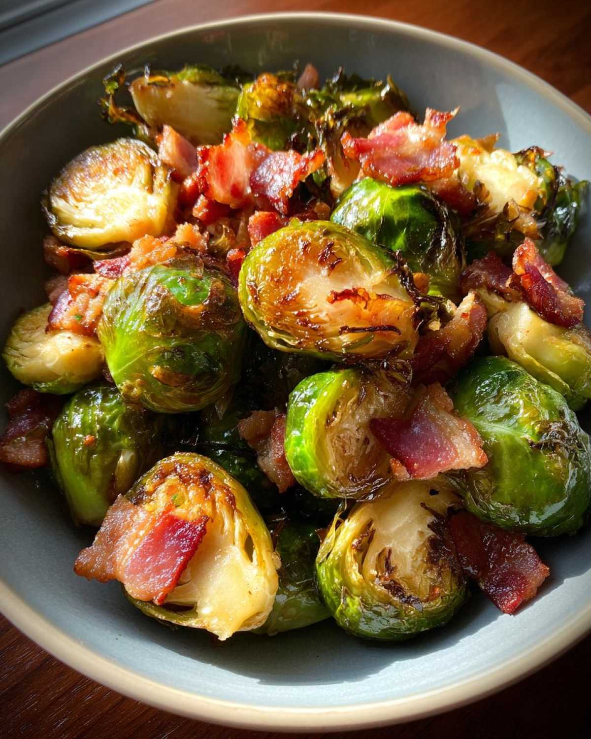 Maple Bacon Brussels Sprouts - detail 2
