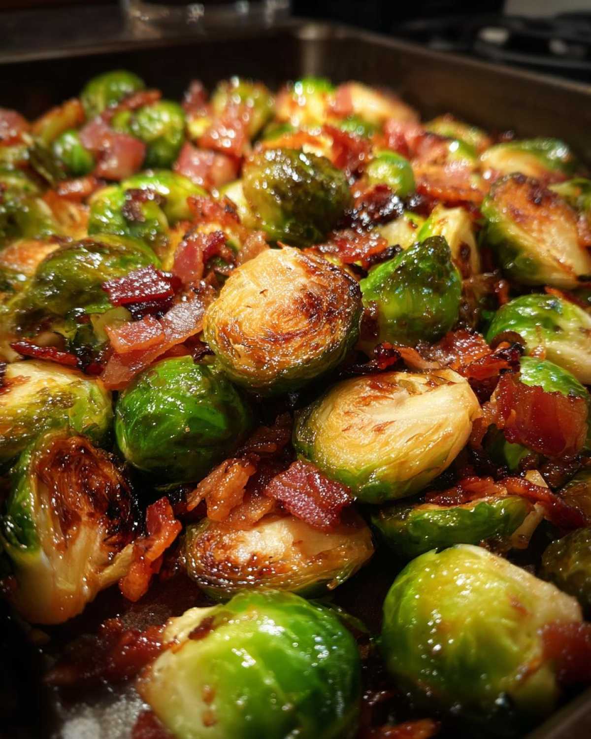 Maple Bacon Brussels Sprouts - detail 3