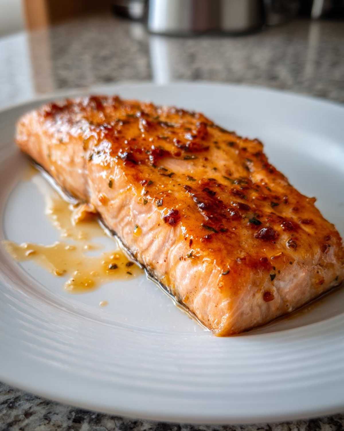 Maple Dijon Glazed Salmon - detail 1