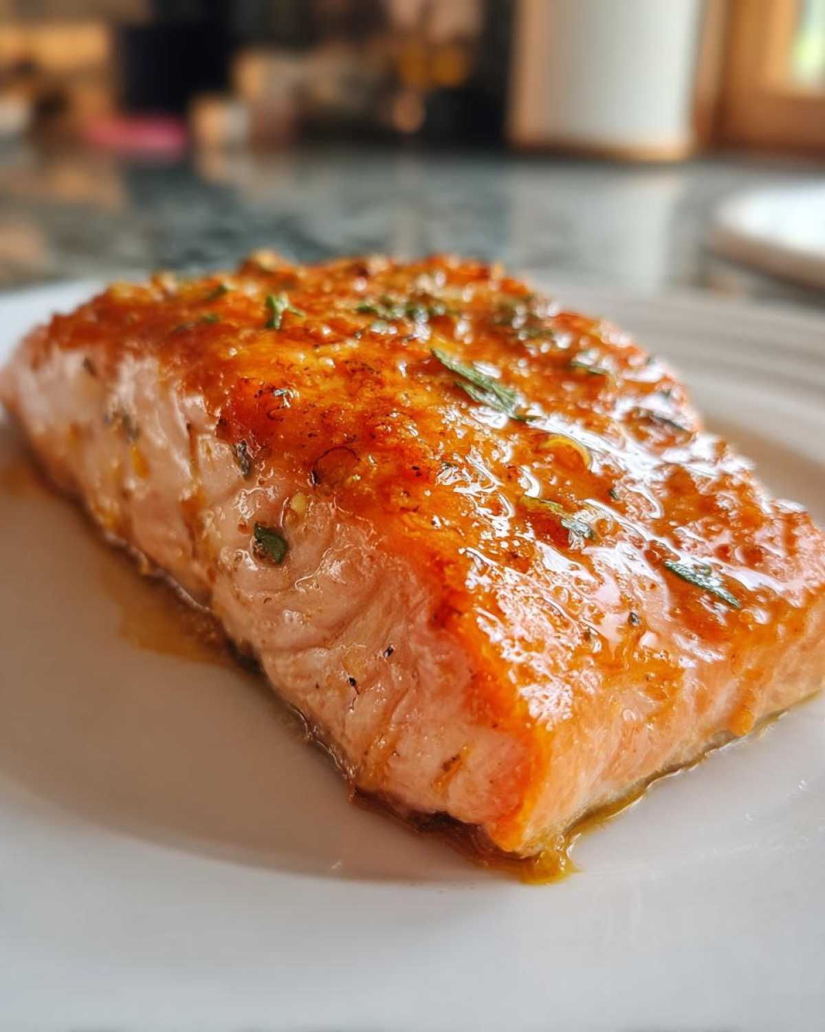 Maple Dijon Glazed Salmon - detail 2