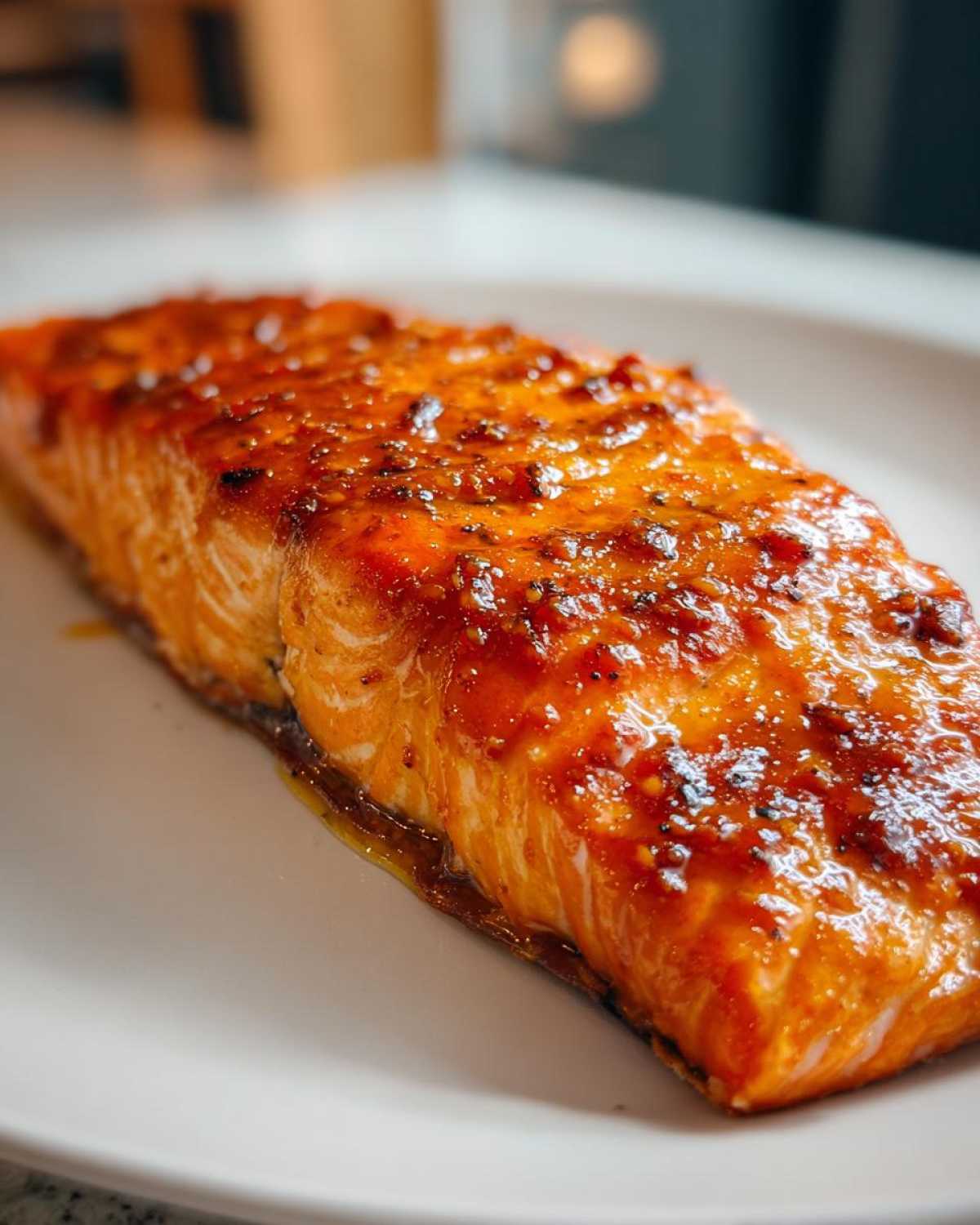 Maple Dijon Glazed Salmon - detail 3