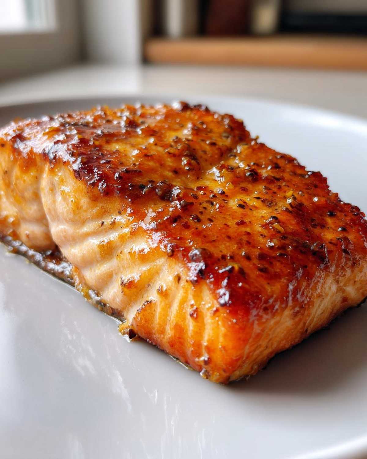 Maple Dijon Glazed Salmon - detail 4
