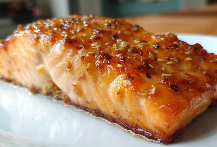 Maple Dijon Glazed Salmon