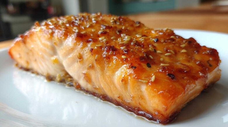 Maple Dijon Glazed Salmon