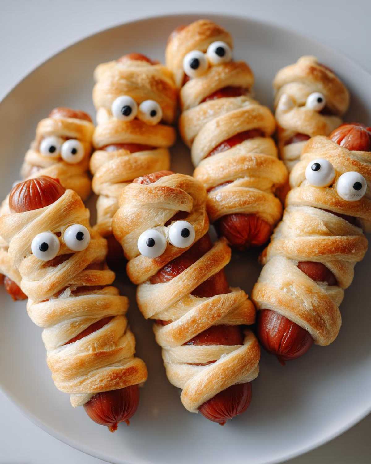 Mummy Hot Dogs (Easy Halloween Snack) - detail 1