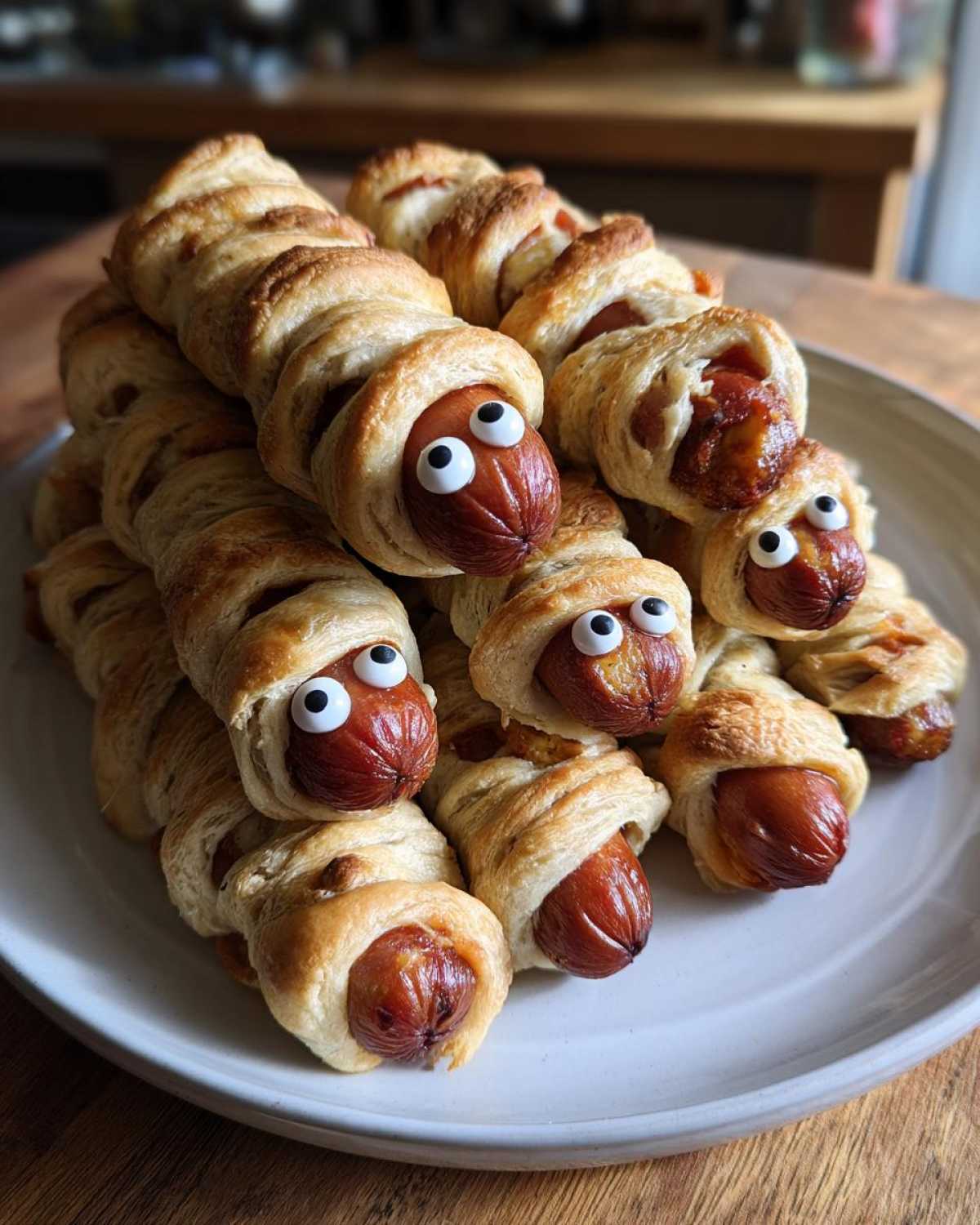 Mummy Hot Dogs (Easy Halloween Snack) - detail 2