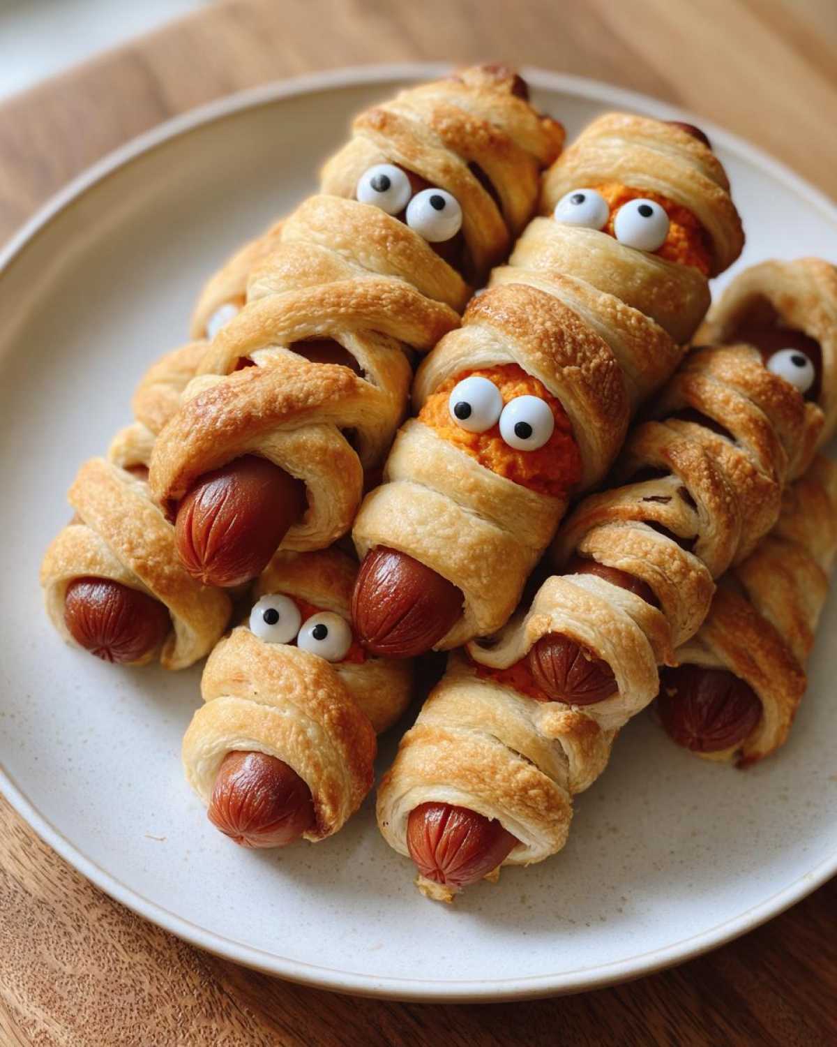 Mummy Hot Dogs (Easy Halloween Snack) - detail 3
