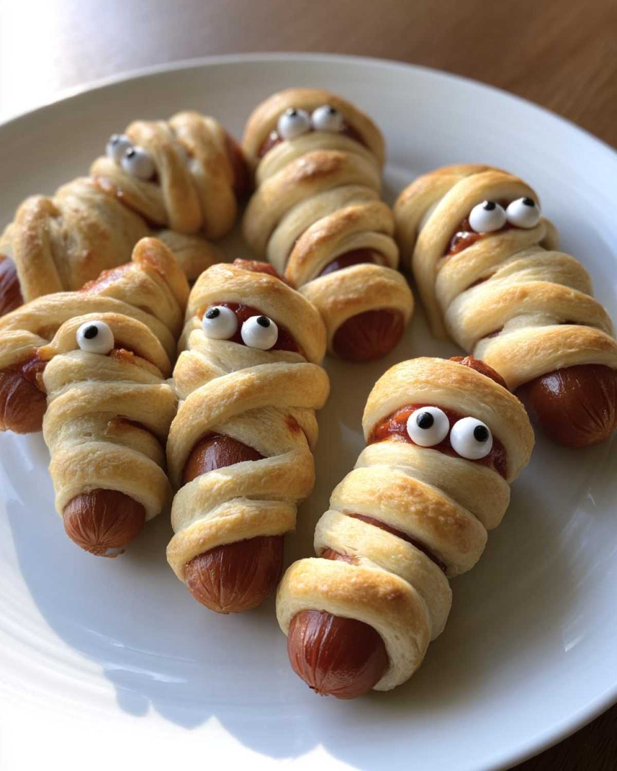 Mummy Hot Dogs (Easy Halloween Snack) - detail 4