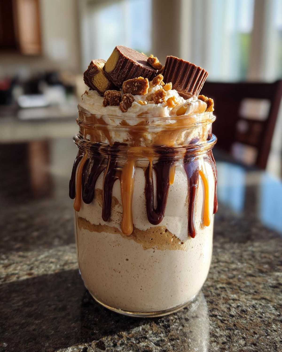 No-Bake Peanut Butter Pie in Jars - detail 1