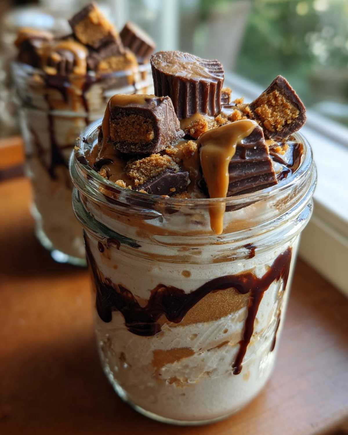 No-Bake Peanut Butter Pie in Jars - detail 4