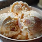 No-Churn Peach Ice Cream