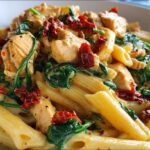 One-Pot Creamy Tuscan Chicken Pasta