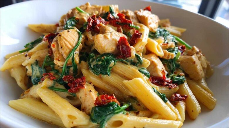 One-Pot Creamy Tuscan Chicken Pasta
