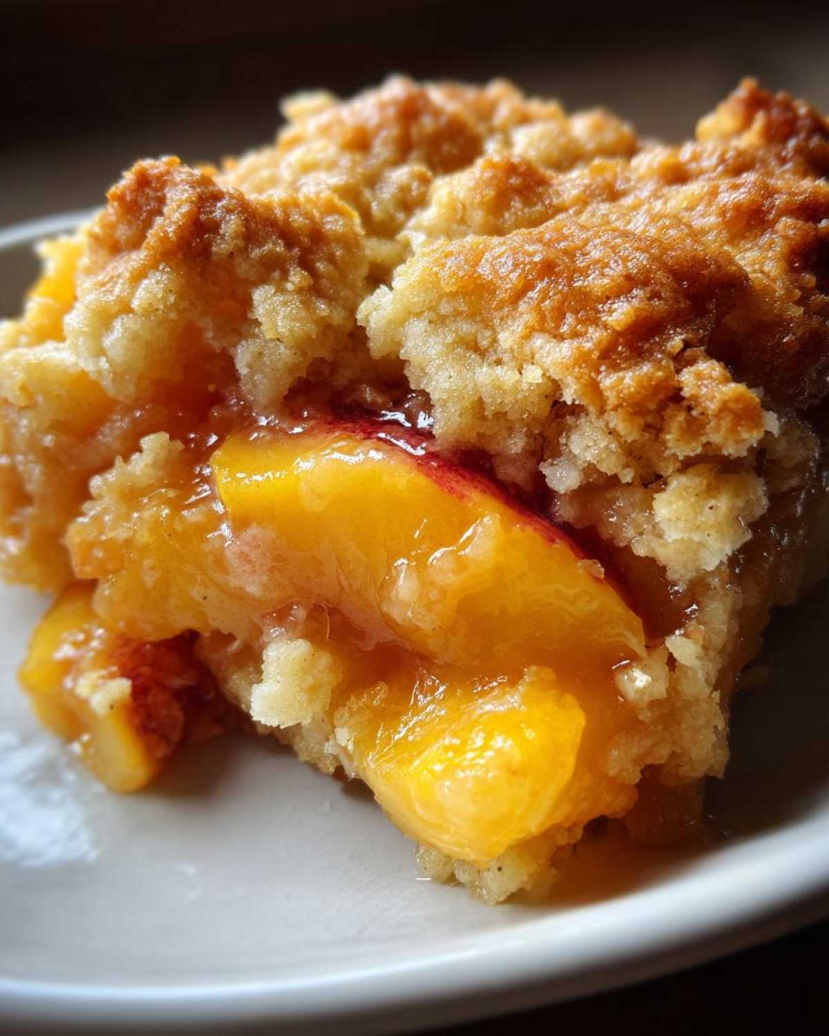 Peach Cobbler with Fresh Peaches - detail 1
