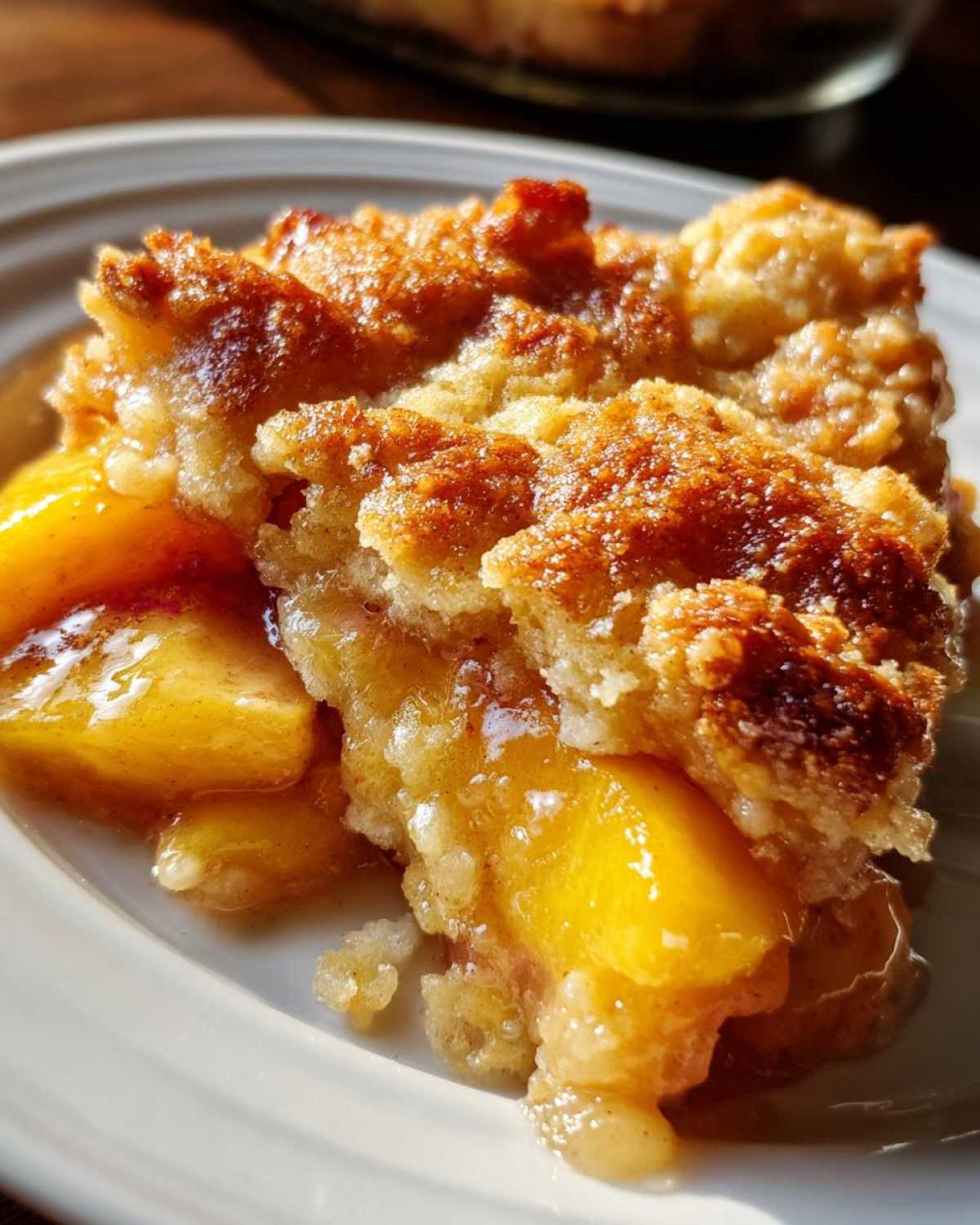 Peach Cobbler with Fresh Peaches - detail 2
