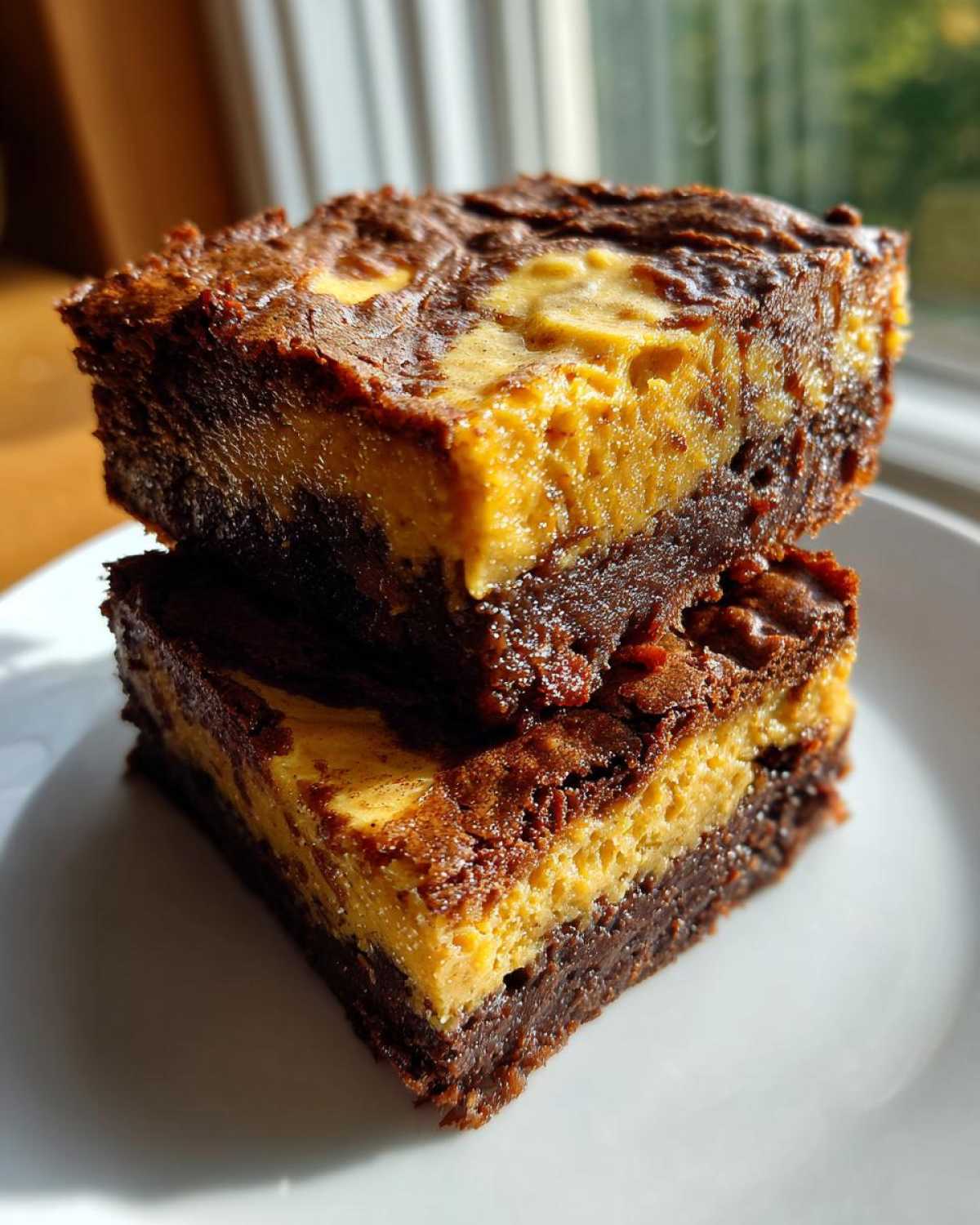 Pumpkin Cheesecake Brownies - detail 1