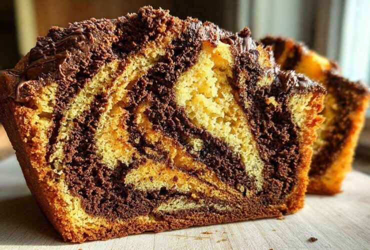 Pumpkin Chocolate Marble Cake