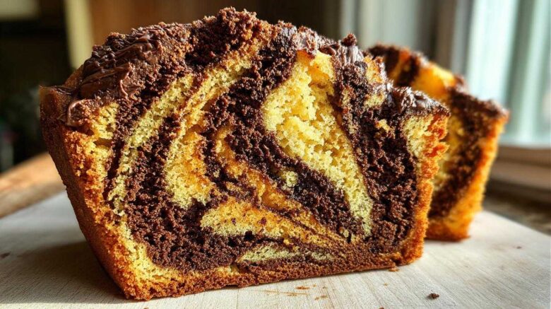 Pumpkin Chocolate Marble Cake