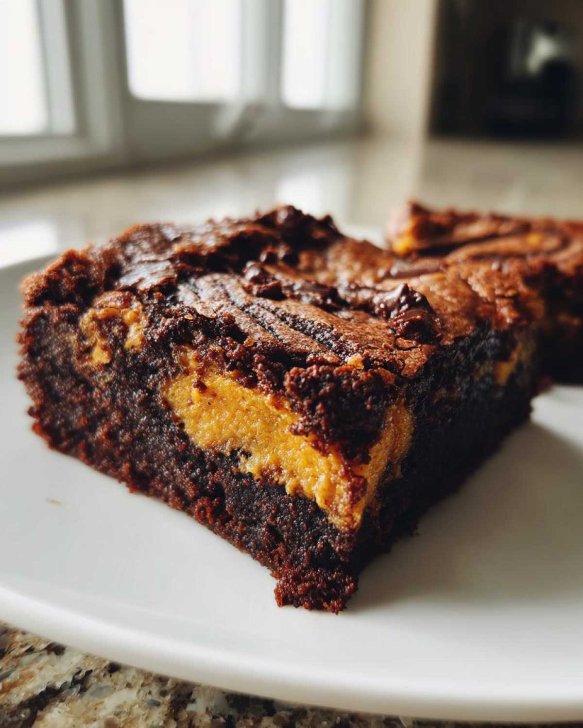 Pumpkin Cream Cheese Swirl Brownies - detail 1
