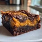 Pumpkin Cream Cheese Swirl Brownies
