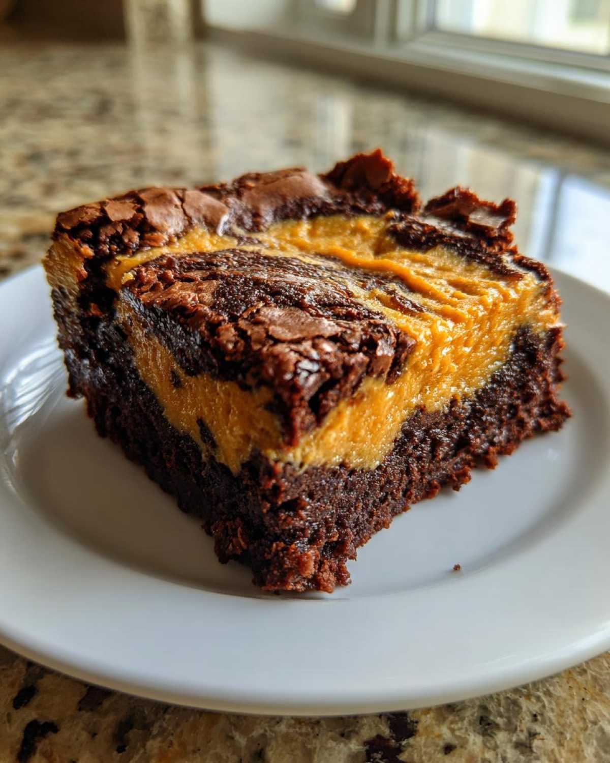 Pumpkin Cream Cheese Swirl Brownies - detail 2