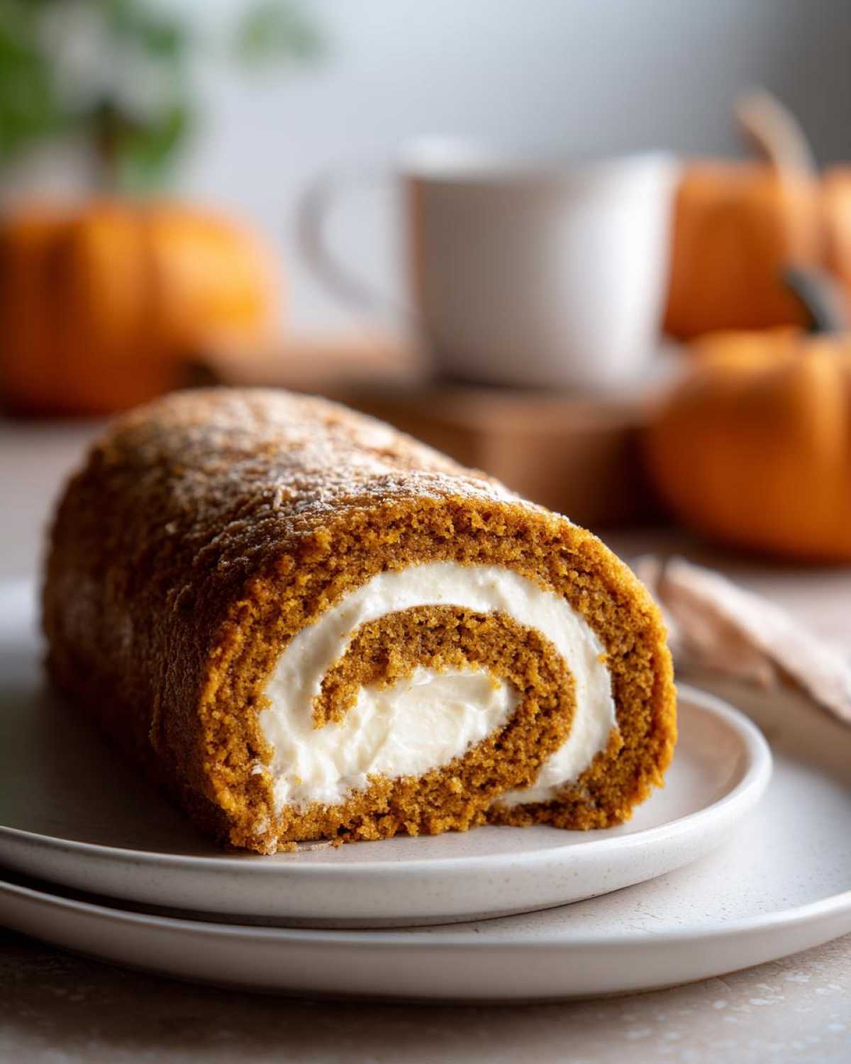 Pumpkin Roll Cake - detail 3