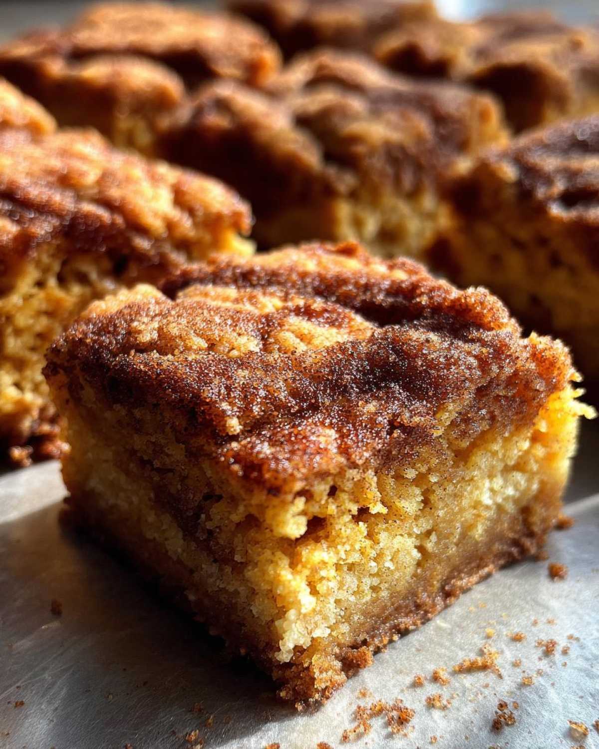 Pumpkin Snickerdoodle Bars - detail 3
