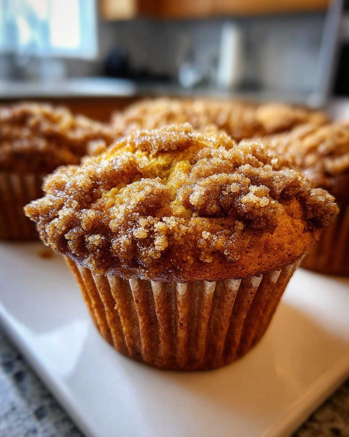 Pumpkin Spice Muffins with Crumb Topping - detail 4