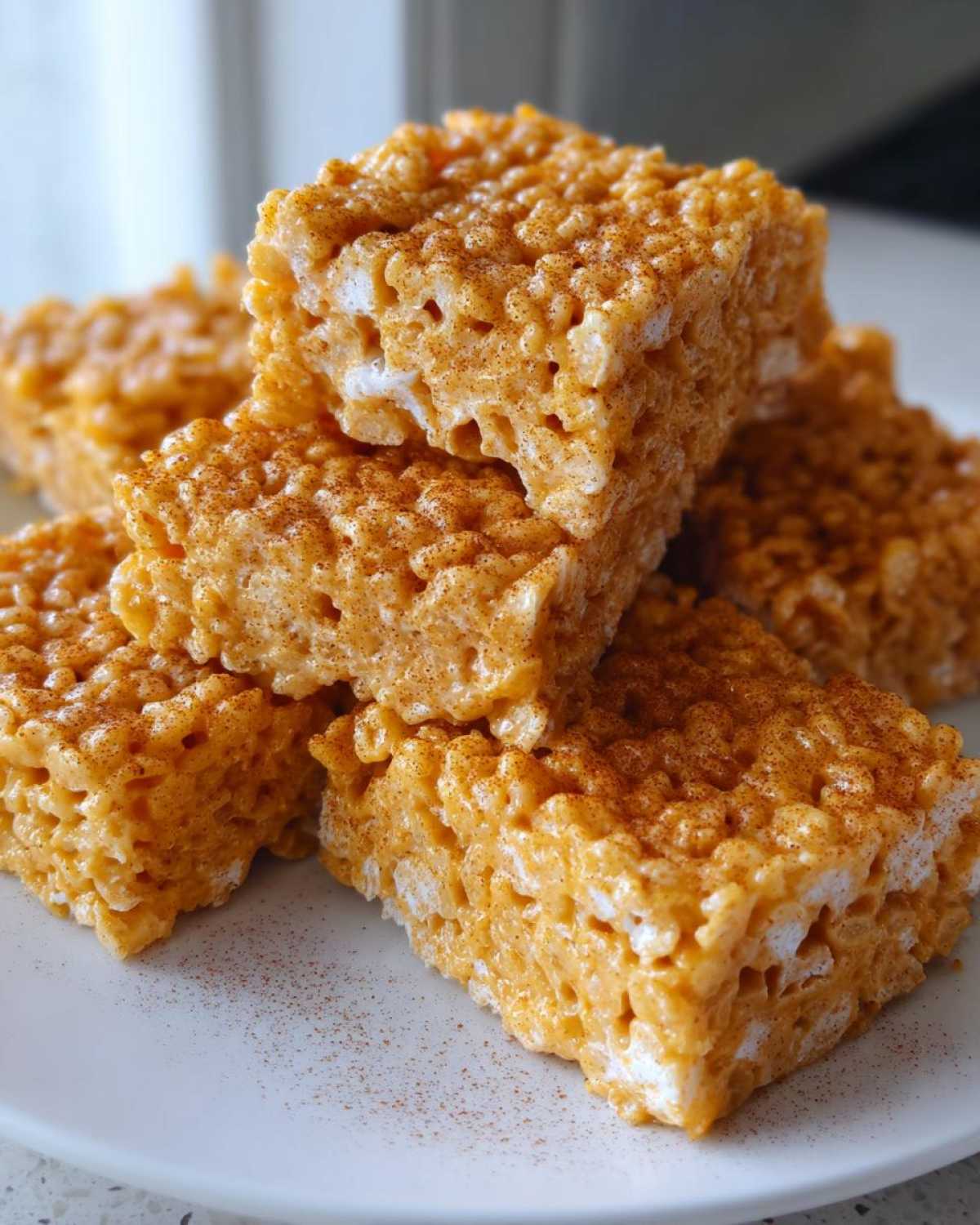 Pumpkin Spice Rice Krispie Treats - detail 2