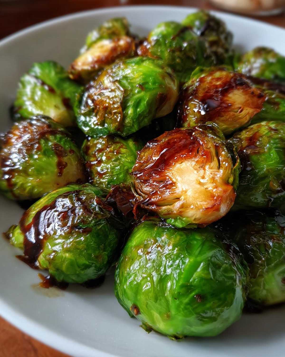 Roasted Brussels Sprouts with Balsamic Glaze - detail 1
