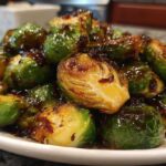 Roasted Brussels Sprouts with Balsamic Glaze