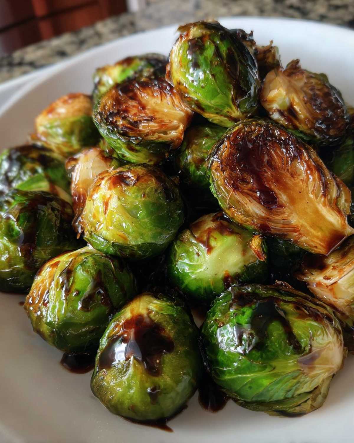 Roasted Brussels Sprouts with Balsamic Glaze - detail 2