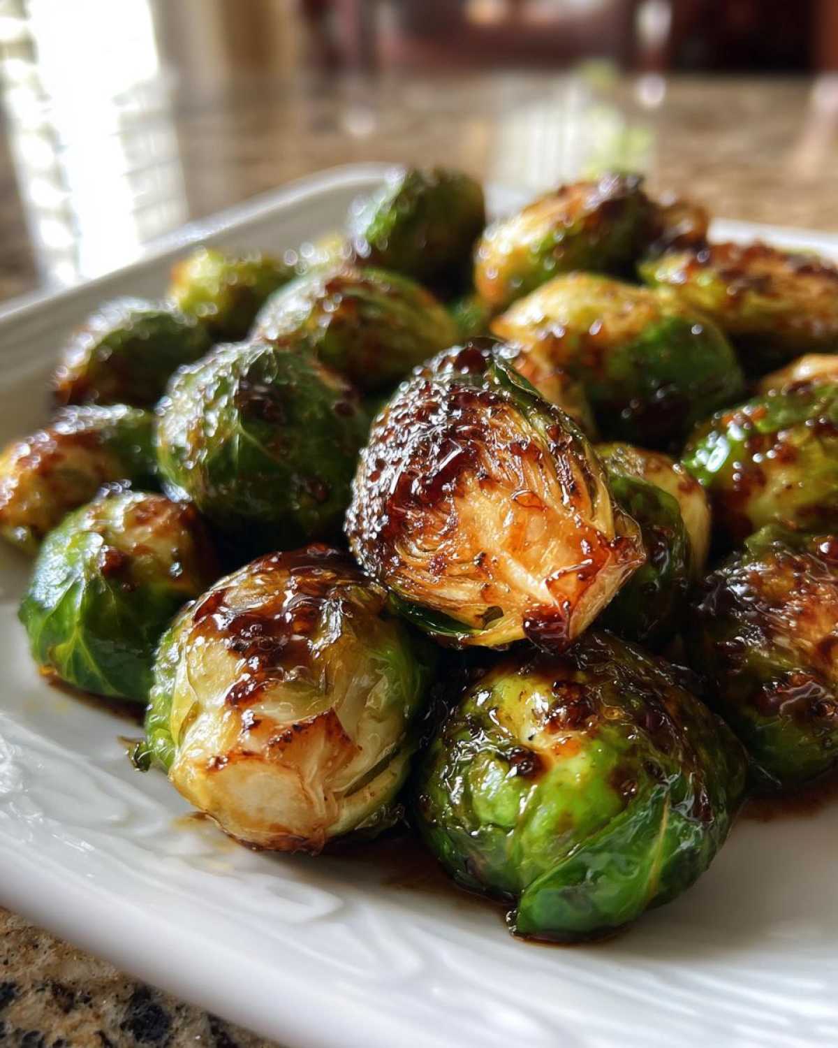 Roasted Brussels Sprouts with Balsamic Glaze - detail 3