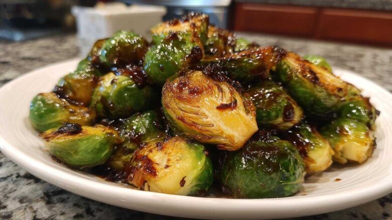 Roasted Brussels Sprouts with Balsamic Glaze