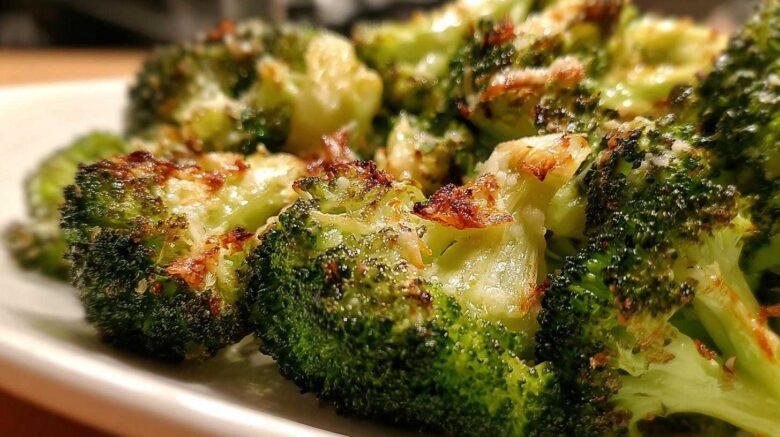 Roasted Garlic Parmesan Broccoli
