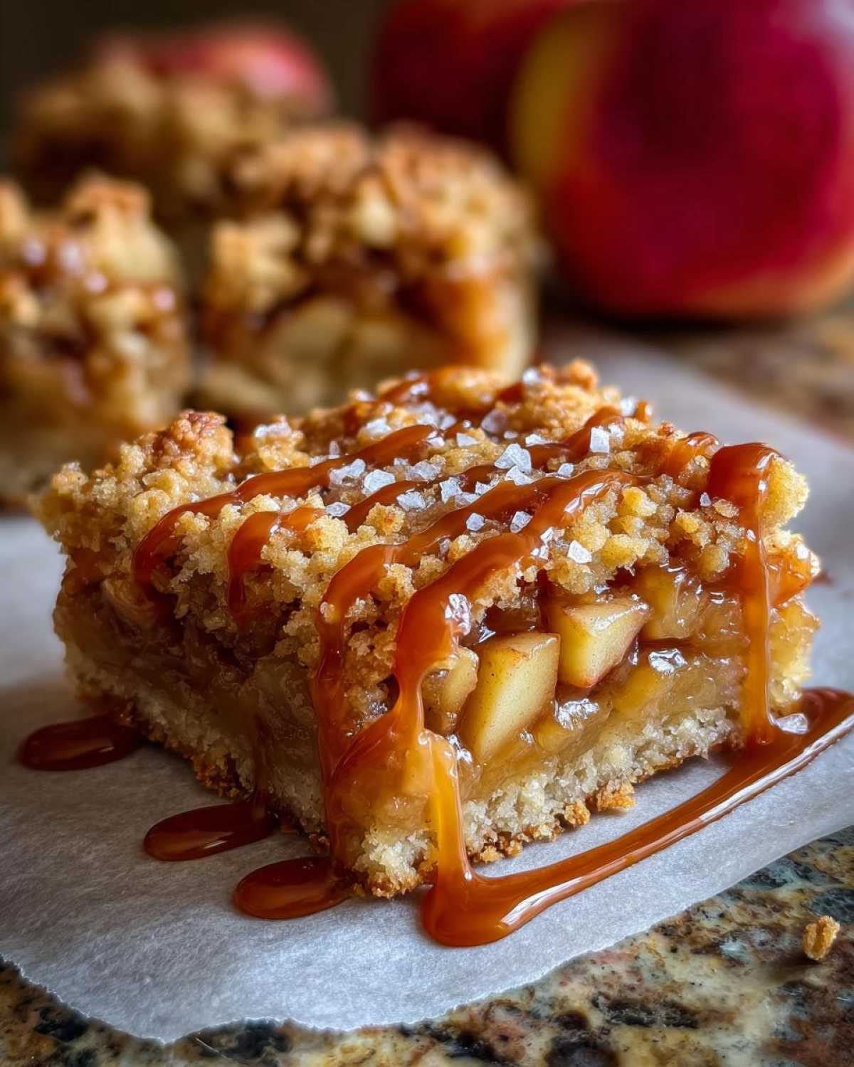 Salted Caramel Apple Pie Bars - detail 1