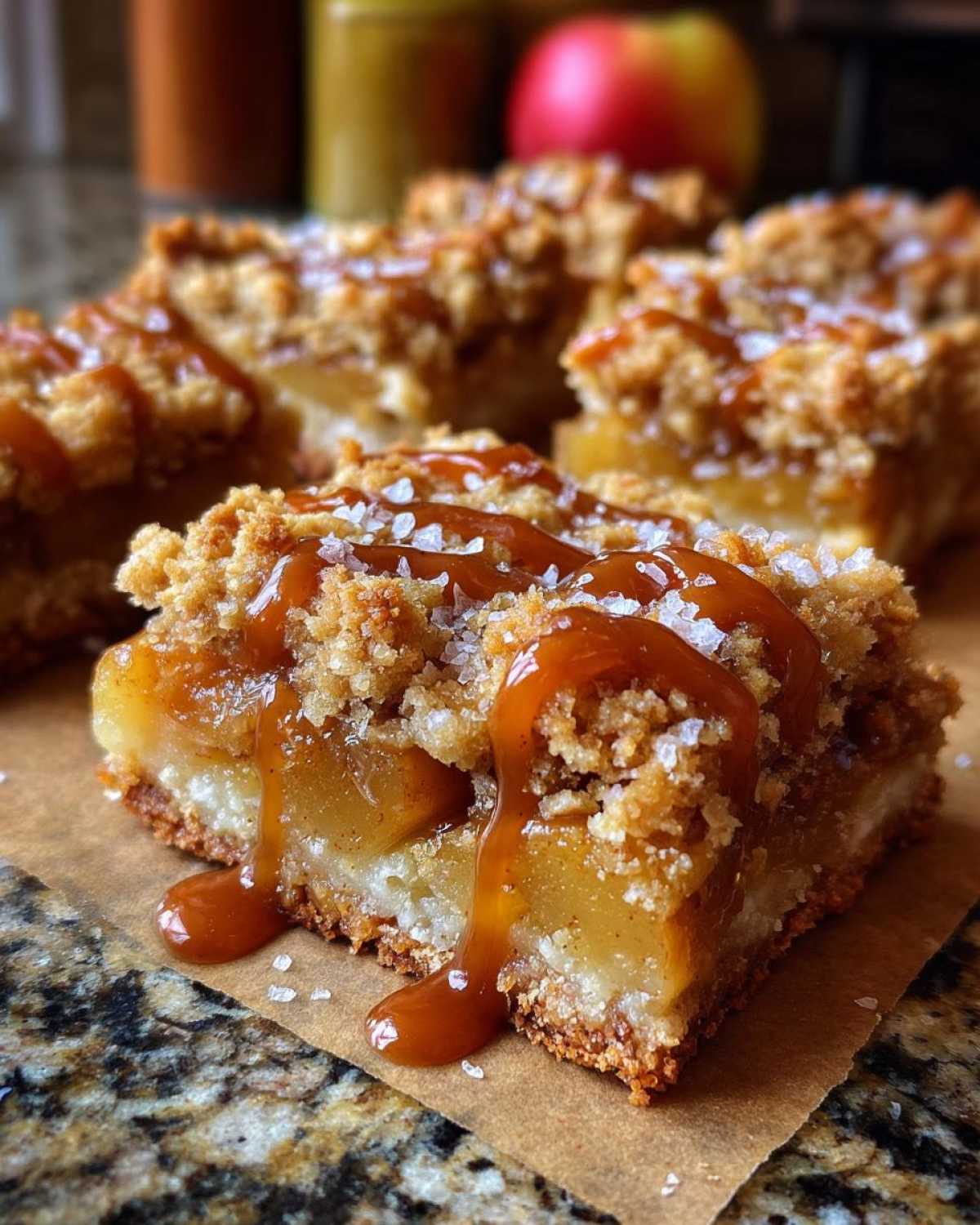 Salted Caramel Apple Pie Bars - detail 2