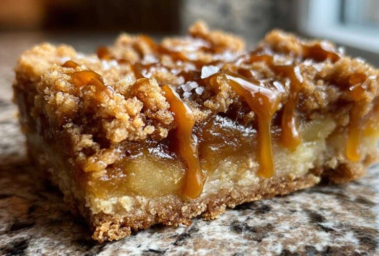 Salted Caramel Apple Pie Bars