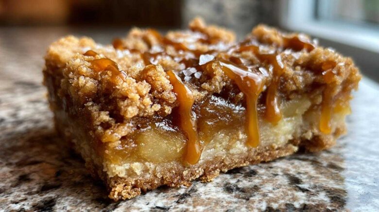 Salted Caramel Apple Pie Bars