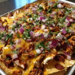 Sheet Pan BBQ Chicken Nachos