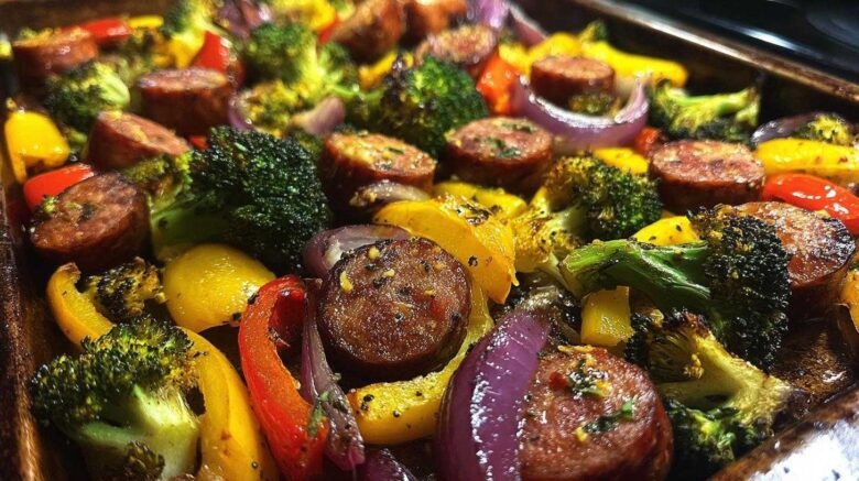 Sheet Pan Sausage & Veggies