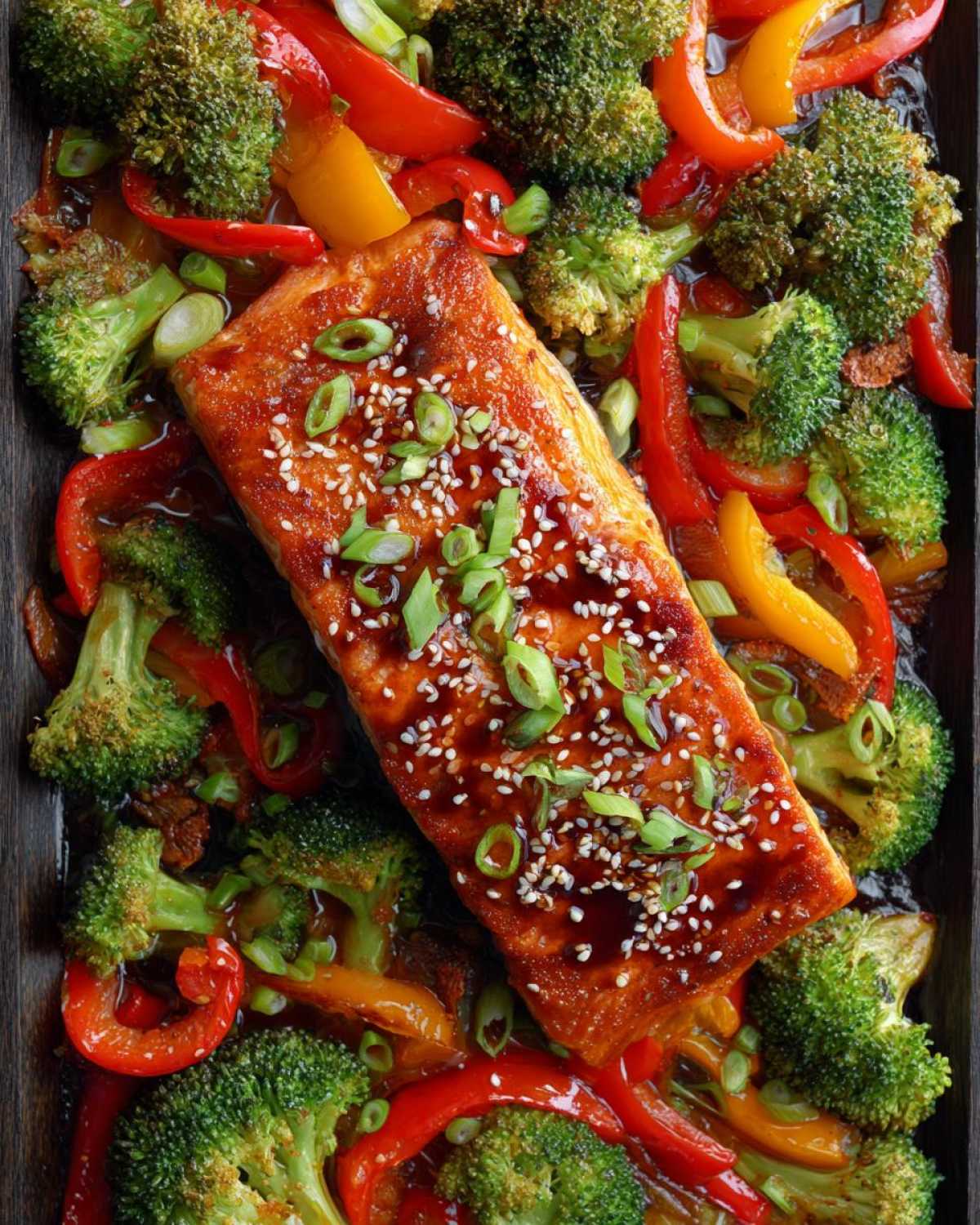 Sheet Pan Teriyaki Salmon & Veggies - detail 2